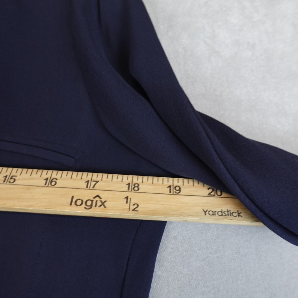 Vince Silk Top Womens XS Navy Lagenlook Minimalist Core Career - Picture 4 of 7